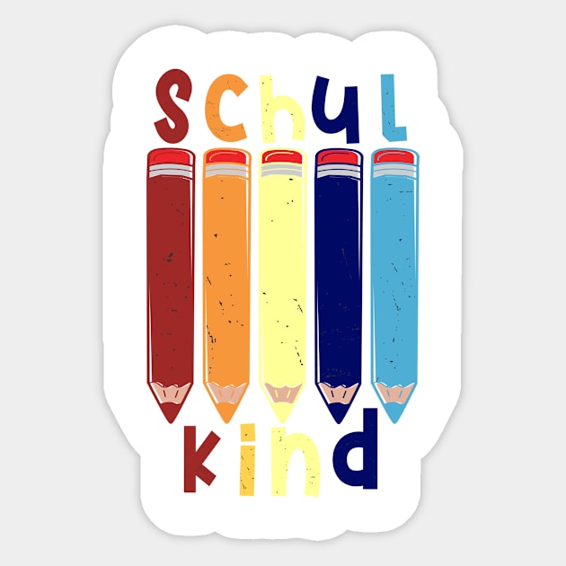 Stifte Schulkind 2022 Schulbeginn T shirt Sticker by chilla09